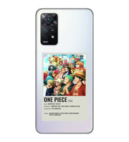Redmi Note 12 Pro 4G Uyumlu One Piece Desenli Şeffaf Telefon Kılıfı