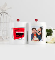 BK Gift Kişiye Özel Babalar Günü Hediyesi Fotoğraflı Kupa Bardak-38 (Beyaz)