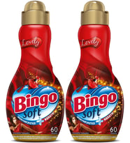 Bingo Soft Çamaşır Yumuşatıcı Konsantre 1440ML Lovely (2 Li Set)