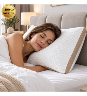 2 Adet Maxi Klimalı Silikon Yastık - 2 x 1100 Gram Klimalı Kapitone Silikon Yastık