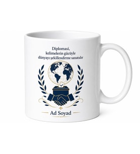 Siyaset Bilimciye Hediye Seçim Analizi Uluslararası İlişkiler Diplomasi Kupa Bardak