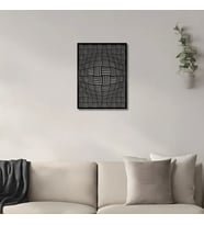 Metal Dekor Halatlar(Ropes) Metal Duvar Tablosu Soyut (Siyah)
