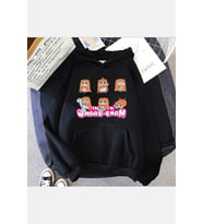 Umaru Kapşonlu Sweatshirt (Siyah)