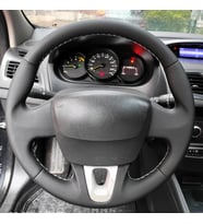 Fluence Tuşsuz Araca Özel Direksiyon Kılıfı (DÜZ DERİ) (Karışık)