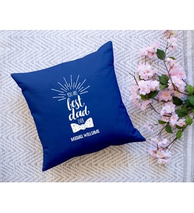 BK Gift Kişiye Özel İsimli Babalar Günü Tasarımlı Lacivert Kırlent Yastık-4 Babaya Hediye, Ev Dekorasyonu, Babalar Günü Hediyesi