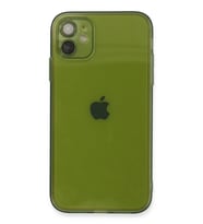iPhone 12 Kılıf Fly Lens Silikon - Yeşil