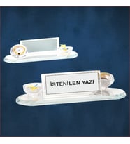 Kişiselleştirilebilir Kristal Masa İsimliği