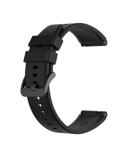 Huawei Gt / Gt2 / Gt2 Pro / Gt3 - Honor Magic Watch 2 46MM Samsung Gear Watch 46MM Silikon Kordon Kayış (Siyah)