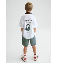 Mayoral Erkek Çocuk Penye Şort Tshirt Takım Yeşil