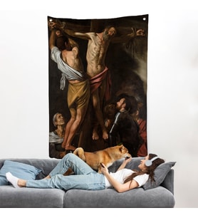 Caravaggio - Aziz Andrew'un Çarmıha Gerilmesi Duvar Örtüsü - The Crucifixion of Saint Andrew-7424