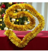 2 METRE PARLAK METALİK GOLD YILBAŞI BOYUN SİMİ GOLD YUMUŞAK BOYUN GARLANDI DEKOR GOLD SÜSLEME SİMİ