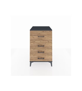 Kronos Komodin 4 Çekmeceli 60x59x96 Antrasit-Çam