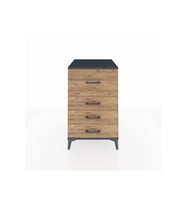 Kronos Komodin 4 Çekmeceli 60x59x96 Antrasit-Çam