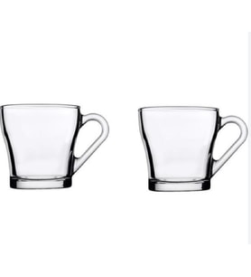 Paşabahçe 55233 2Li Chroma 205cc/6oz Su ve Çay Bardağı Kulplu