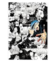 Gojo Satoru Jujutsu Kaisen Manga Kolaj Tablo Ahşap Poster Dekoratif