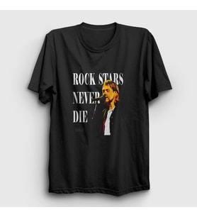 Presmono Unisex Siyah Never Nirvana Kurt Cobain T-Shirt 35753tt