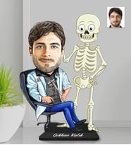 Kişiye Özel Tıp Bayramı Ortapedi Doktor Erkek Ahşap Biblo-2