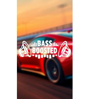 Bass Boosted Hoporlor 20x7 Jdm Yazı Araba-motosiklet Cam Etiket Sticker Beyaz Renk