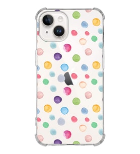 PrintiFy Apple iPhone 14 Uyumlu Water Color 6 Baskılı Şeffaf Köşe Korumalı Antişok Kılıf