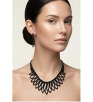 ZİRKON TAŞLI ABİYE KOLYE KÜPE SET