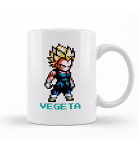 Dragon Ball Z Pixel Vegeta Kupa Bardak Porselen