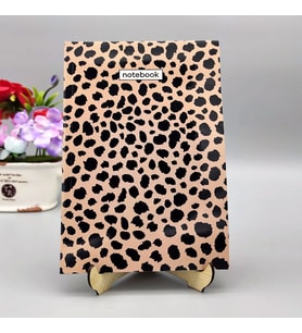 Leopar Temalı Çizgili Defter