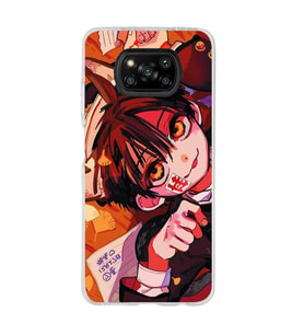 Poco X3 PRO / X3 NFC Uyumlu Tuvalet Hayaleti Hanako - Kun Tasarımlı Şeffaf Telefon Kılıfı