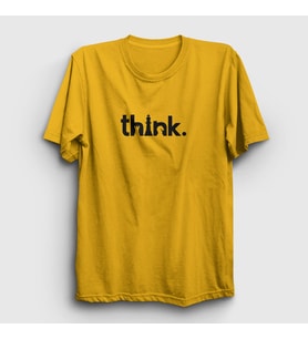 Presmono Unisex Sarı Think Chess Satranç T-Shirt 341300tt (Sarı)