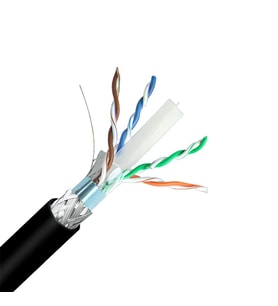 INCA ICAT6-500AG OUTDOOR S/FTP 23 AWG LSZH NETWORK CABLE 500 M SİYAH