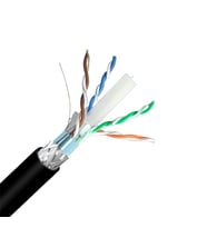 INCA ICAT6-500AG OUTDOOR S/FTP 23 AWG LSZH NETWORK CABLE 500 M SİYAH