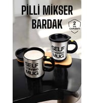 Mikser Kupa Yazılı Mug Bardak Karıştırma Özelliği