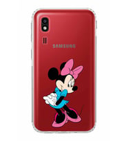Samsung Galaxy A2 Core  Kamera Korumalı  Kapak Minnie Mouse Tasarımlı  Şeffaf Kılıf