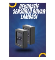 Mey İthalat® Yeni Model Solar Çift Taraflı Duvar Lambası Dekoratif Duvar Lambası