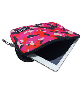 Jacbag Pembe Kamuflaj Kız Çocuk/Kadın Tablet Çantası/Kılıfı (Suya Dayanıklı Malzeme) (Çok Renkli)