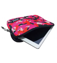 Jacbag Pembe Kamuflaj Kız Çocuk/Kadın Tablet Çantası/Kılıfı (Suya Dayanıklı Malzeme) (Çok Renkli)