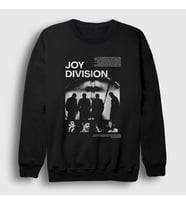 Presmono Unisex Siyah Poster Band Joy Division Sweatshirt 550828tt