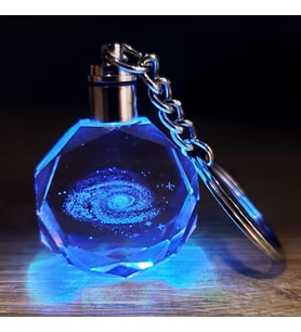 Galaxy Gezegen Tasarım Işıklı Anahtarlık