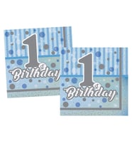 THB5121 First Bithday Erkek, 16 adet Peçete, 33x33cm /BMP1310THB5121