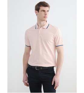 LCWAIKIKI Basic Pembe Polo Yaka Pike Erkek Tişört