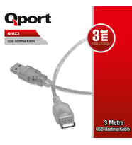 QPORT Q-UZ3 3MT USB UZATMA KABLOSU