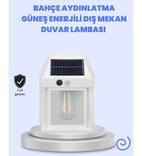 IP65 Su Geçirmez Güneş Paneli Dış Mekan Lamba
