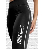 Nike One Dri Fit Training Printed Black Leggings Toparlayıcı 2 İç Cepli Siyah Tayt