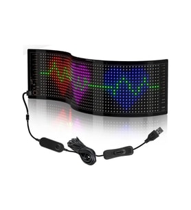 Matrix LED Panel Cama Telefon Kontrollü LED Ekran Panel Boy 16X96 - 120MM-590MM (Siyah)