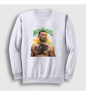 Presmono Unisex Beyaz Tattoo Ufc Conor McGregor Sweatshirt 312920tt