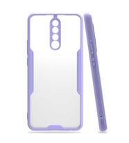 Xiaomi Redmi 9 Kılıf Parfe Kenarları Pastel Renk Silikon Kılıf (Mor)