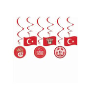 6 Lı Tavan Süs 23 Nisan Bayramı