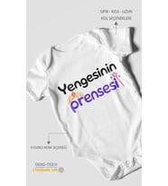 Yengesinin Prensesi Kısa Kollu Bebek Body %100 Pamuk