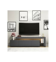 TV Sehpası Buğra Antrasit LED Işıklı
