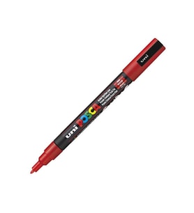 UNİ POSCA SU BAZLI POSTER MARKER 0.9-1.3 KIRMIZI PC-3M