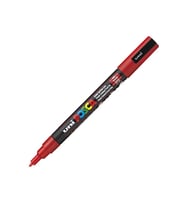 UNİ POSCA SU BAZLI POSTER MARKER 0.9-1.3 KIRMIZI PC-3M